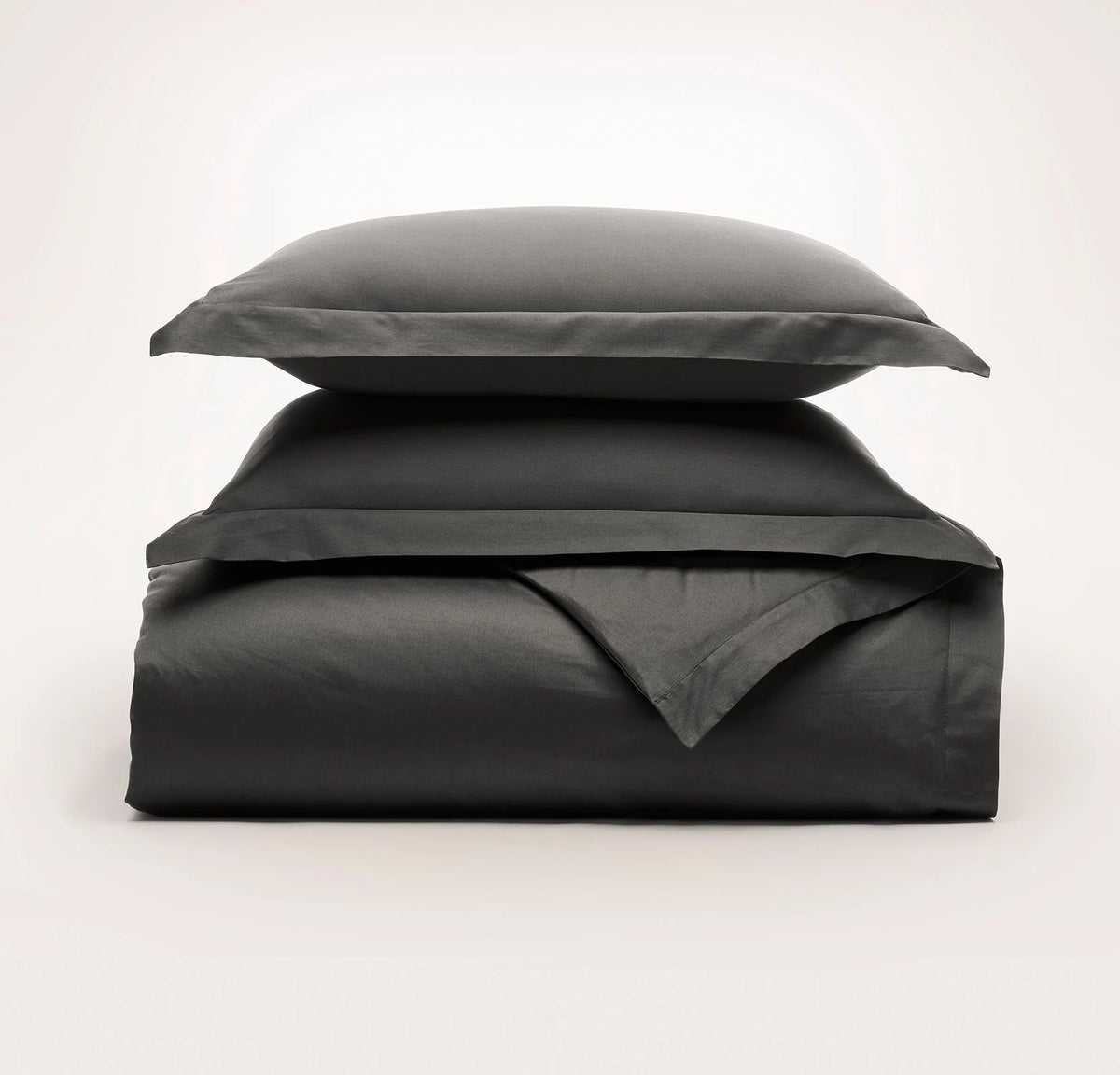 Percale Hemmed Duvet Set - Night