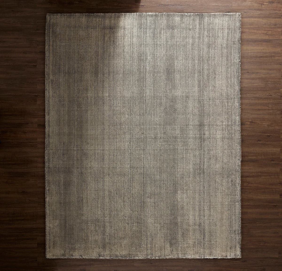 Two-Tone Ribbed Rug - Night/Cream