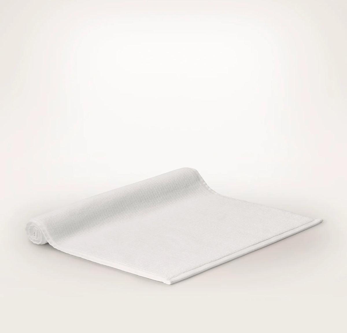 Turkish Ribbed Bath Mat - White