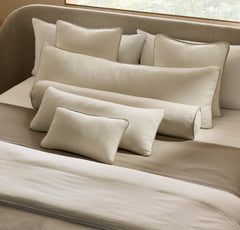 Threadmark Pillow Cover (Bolster) - Soft White/Melange Natural