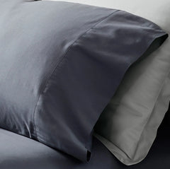 Percale Hemmed Pillowcase Set - Mineral