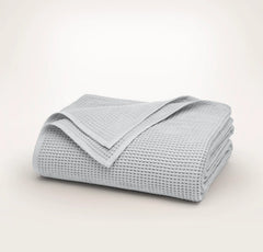 Waffle Bed Blanket - Sky