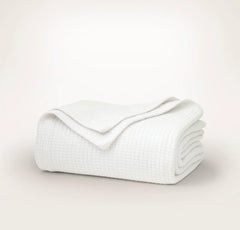 Modern Crochet Bed Blanket - White