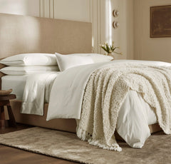 Cozy Boucle Throw Blanket - Cream