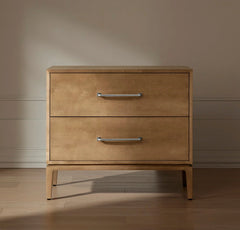 2-Drawer Wood Nightstand - Bluff