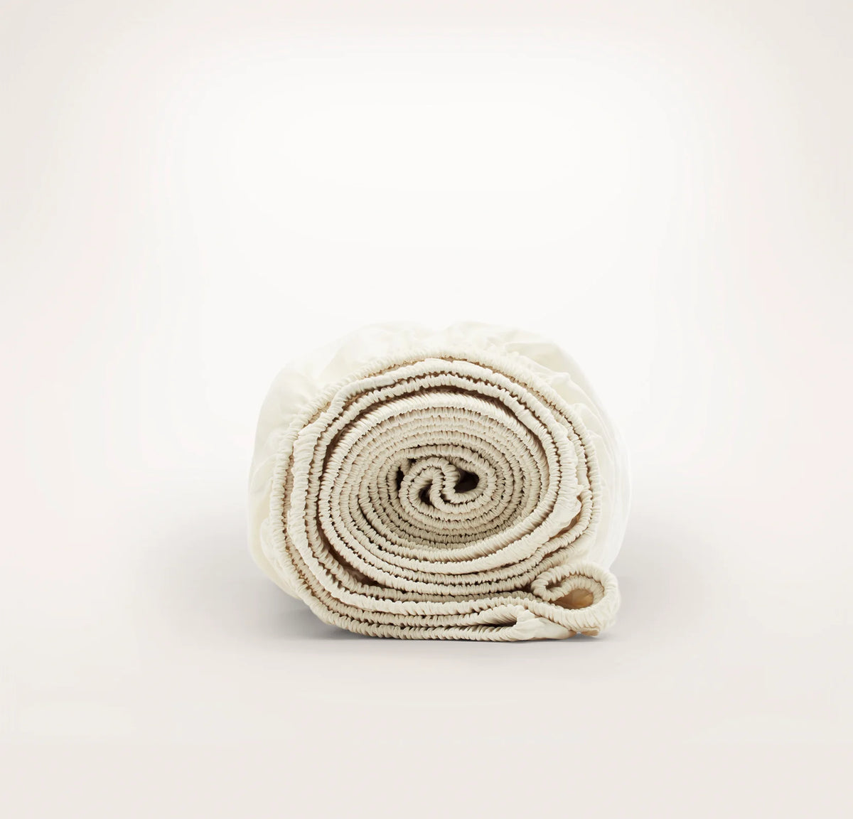 Percale Hemmed Fitted Sheet - Cream