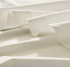 Percale Vintage Washed Fabric Swatch - Vintage Cream