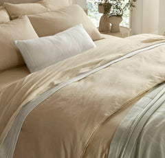 Signature Vintage Washed Duvet Set - Vintage Sand