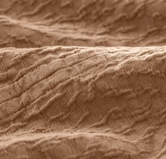 Dappled Vela Grand Coverlet - Deep Camel