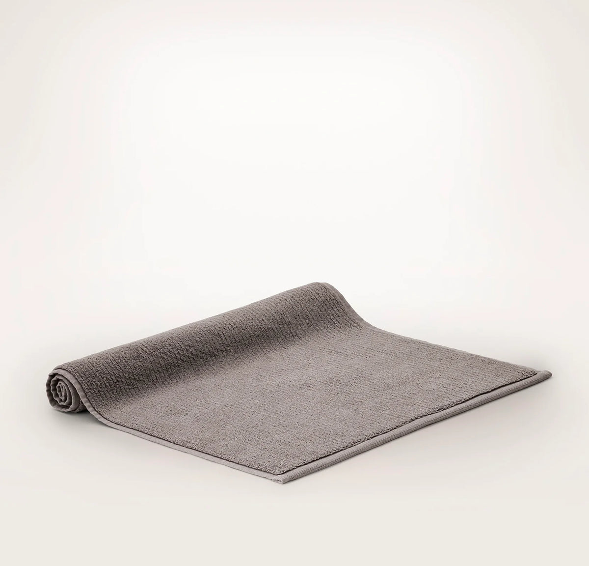 Turkish Ribbed Bath Mat - Stone