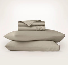 Signature Embellished Sheet Set - Oak/Walnut Piped Edge