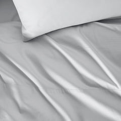 Percale Hemmed Fabric Swatch - Sky