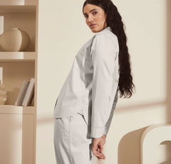 Signature Long Sleeve & Pants Pajama Set - Pewter