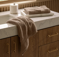 Plush Hand Towels (Pair) - Walnut