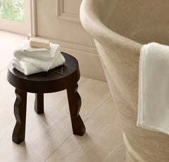 Turkish Ribbed Washcloths (Pair) - Cream