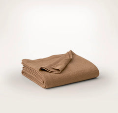 Dappled Vela Classic Coverlet - Deep Camel