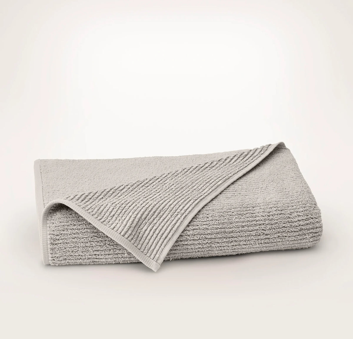 Turkish Ribbed Bath Sheet - Pewter