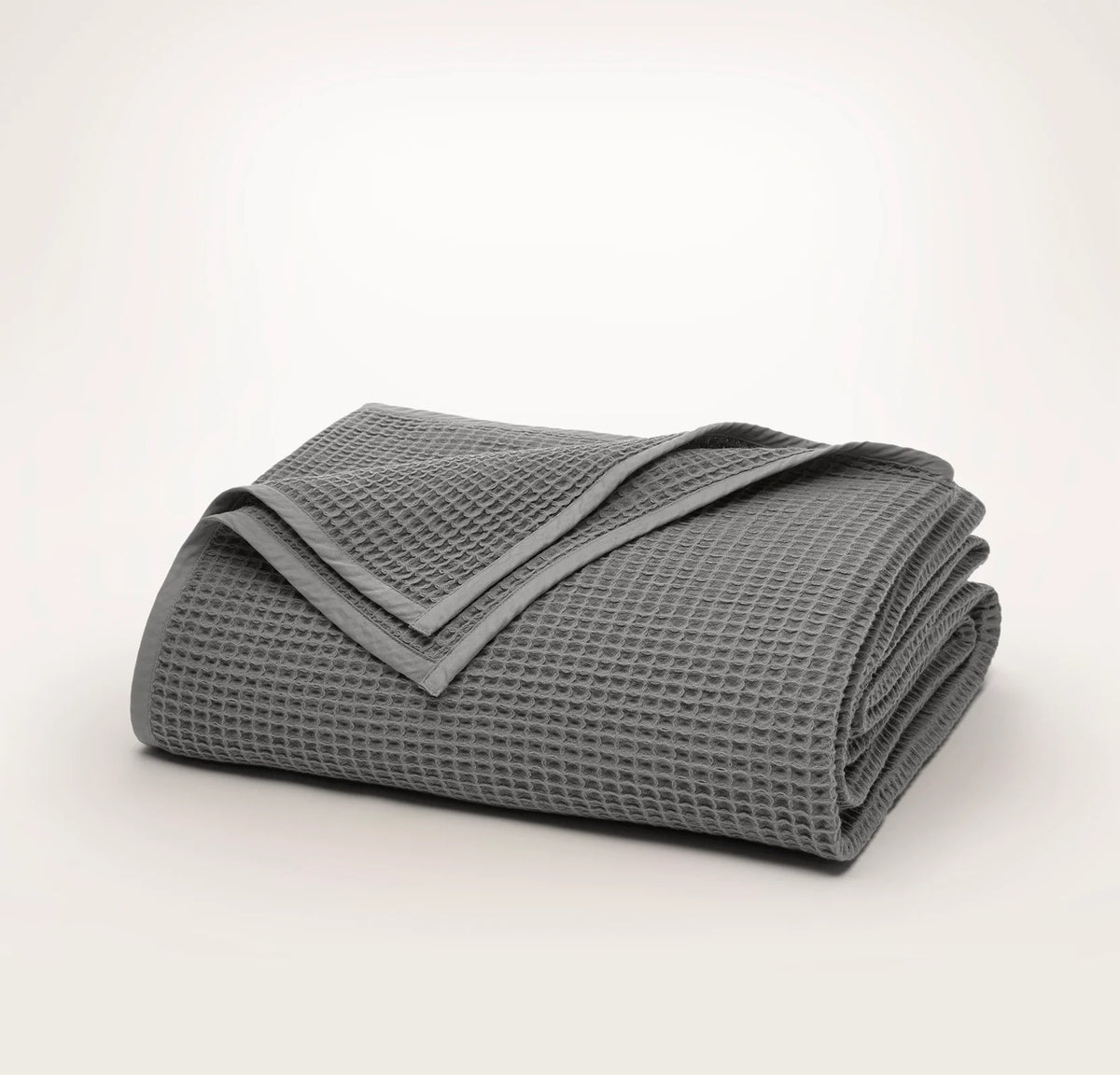 Waffle Bed Blanket - Stone