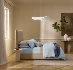 Percale Hemmed Sheet Set - Hydrangea