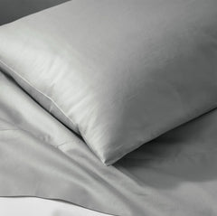 Percale Hemmed Pillowcase Set - Shore