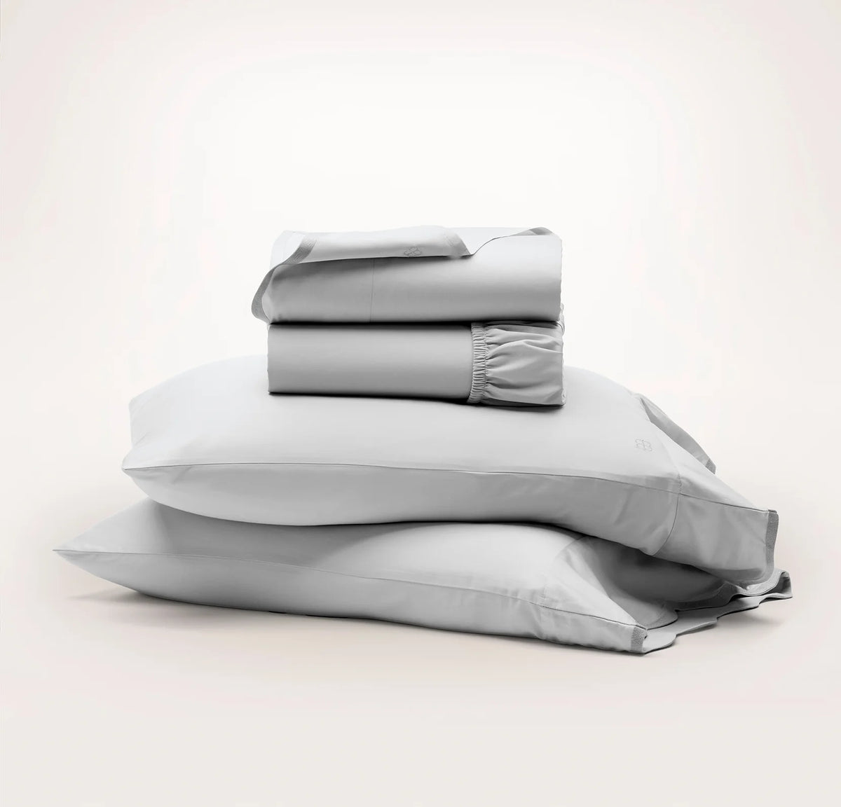 Signature Embellished Sheet Set - Sky/Shore Curved Edge
