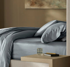 Signature Hemmed Pillowcase Set - Bluestone