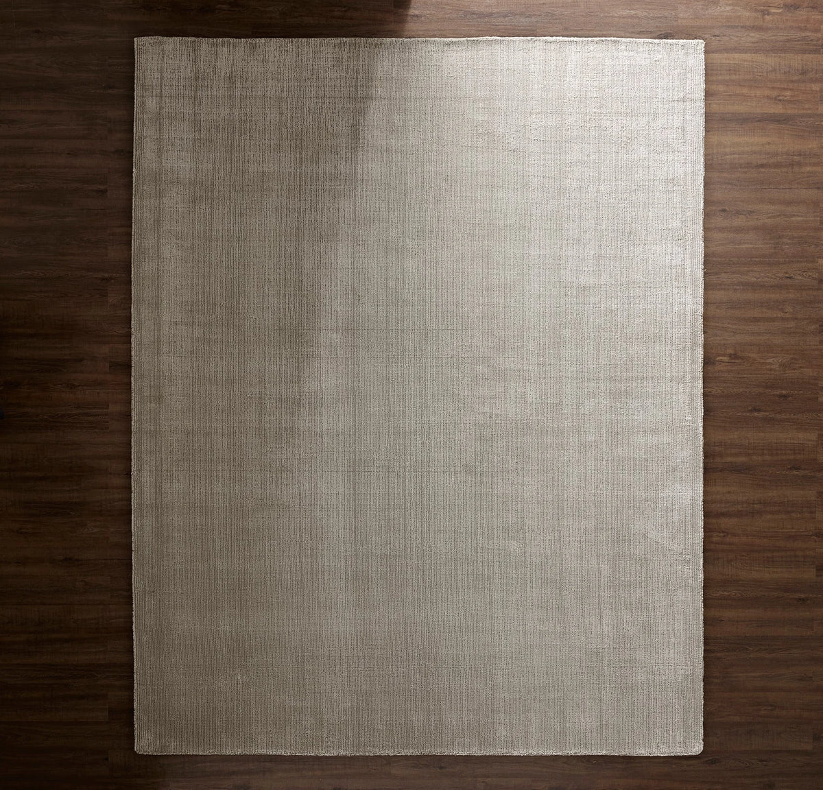 Two-Tone Ribbed Rug - Pewter/Mist