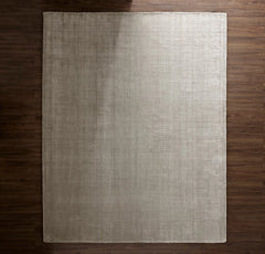 Two-Tone Ribbed Rug - Pewter/Mist