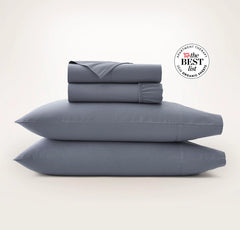 Percale Hemmed Sheet Set - Mineral
