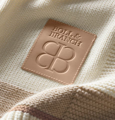Court Knit Throw Blanket - Cream