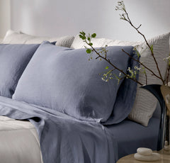 Linen Pillowcase Set - Melange Bay