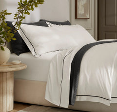 Signature Embellished Duvet Set - White/Night Embroidered