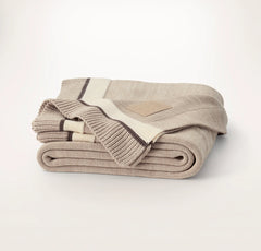 Court Knit Throw Blanket - Heathered Oatmeal