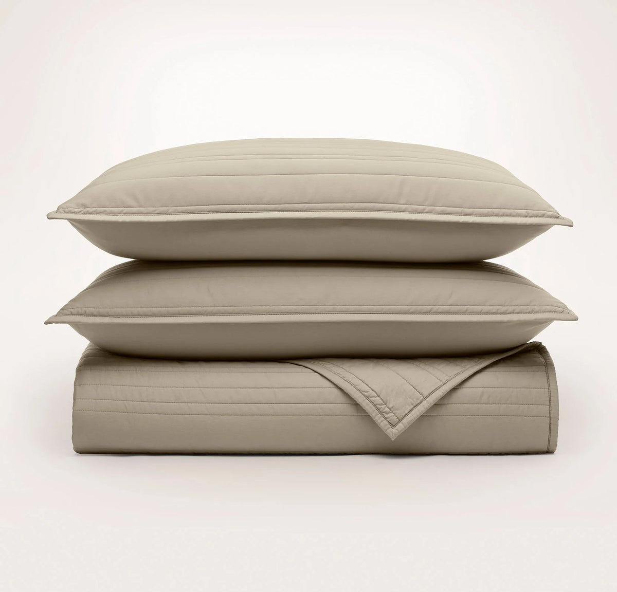 Signature Stripe Quilt Set - Oak