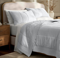 Signature Handstitched Quilted Sham - Sky