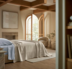 Lightweight Bed Blanket - Sand