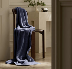 Turkish Ultra Plush Bath Towel - Coastal Navy