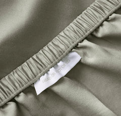 Percale Hemmed Fitted Sheet - Sageleaf