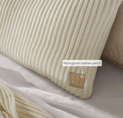 Sunday Knit Pillow Cover - Juniper/Sageleaf