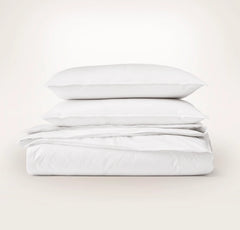 Percale Vintage Washed Duvet Set - Vintage White