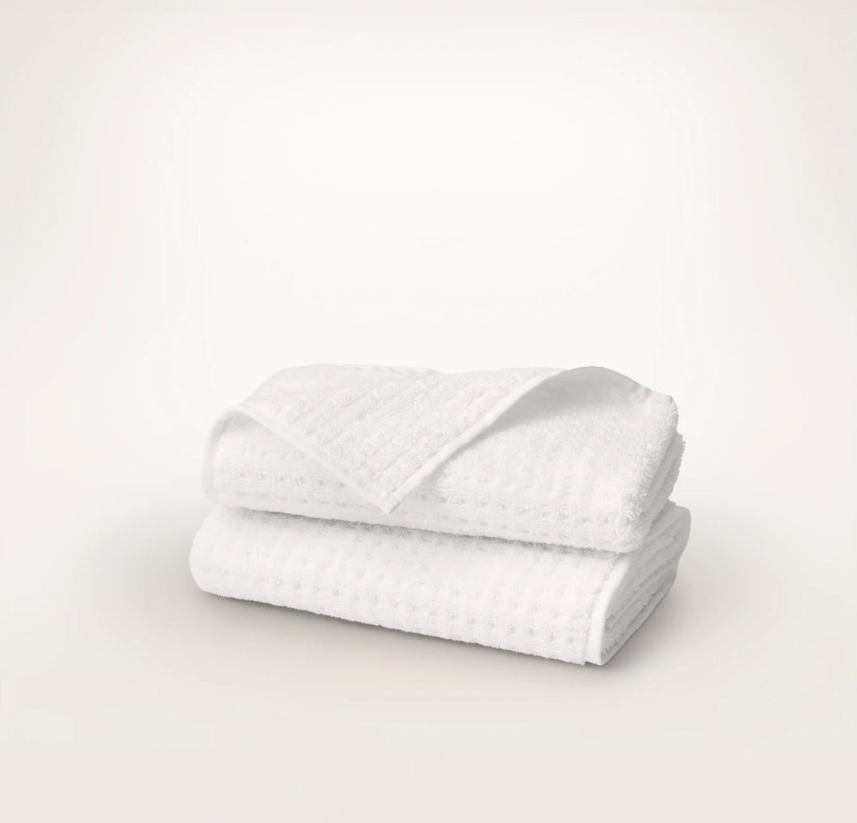 Turkish Waffle Hand Towels (Pair) - White