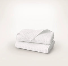 Turkish Waffle Hand Towels (Pair) - White