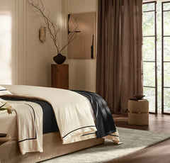 Two-Tone Ribbed Rug - Oak/Cream