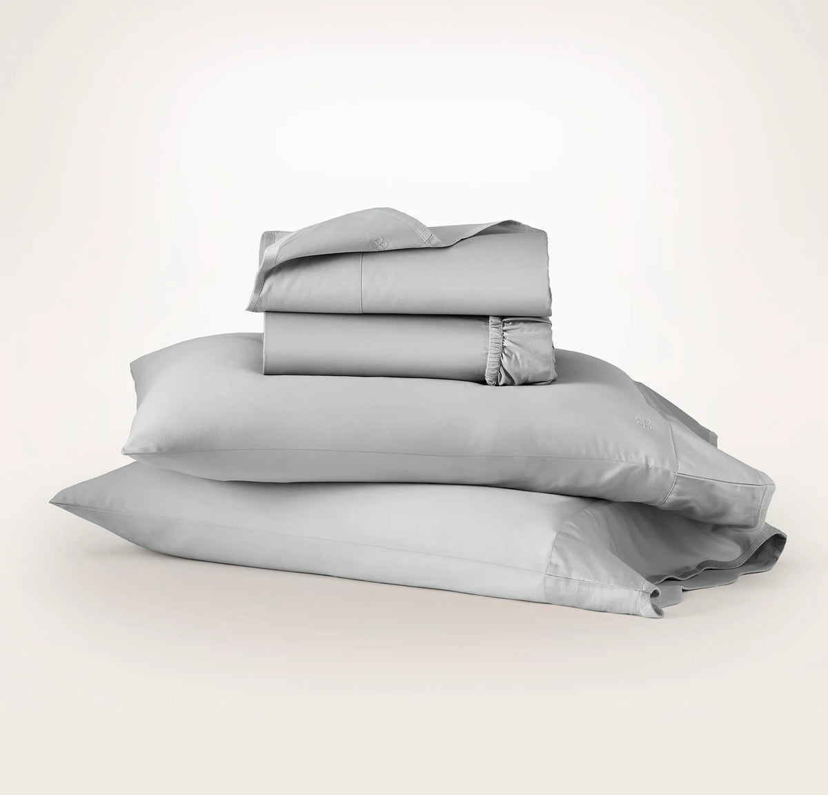 Signature Embellished Sheet Set - Shore/Shore Curved Edge