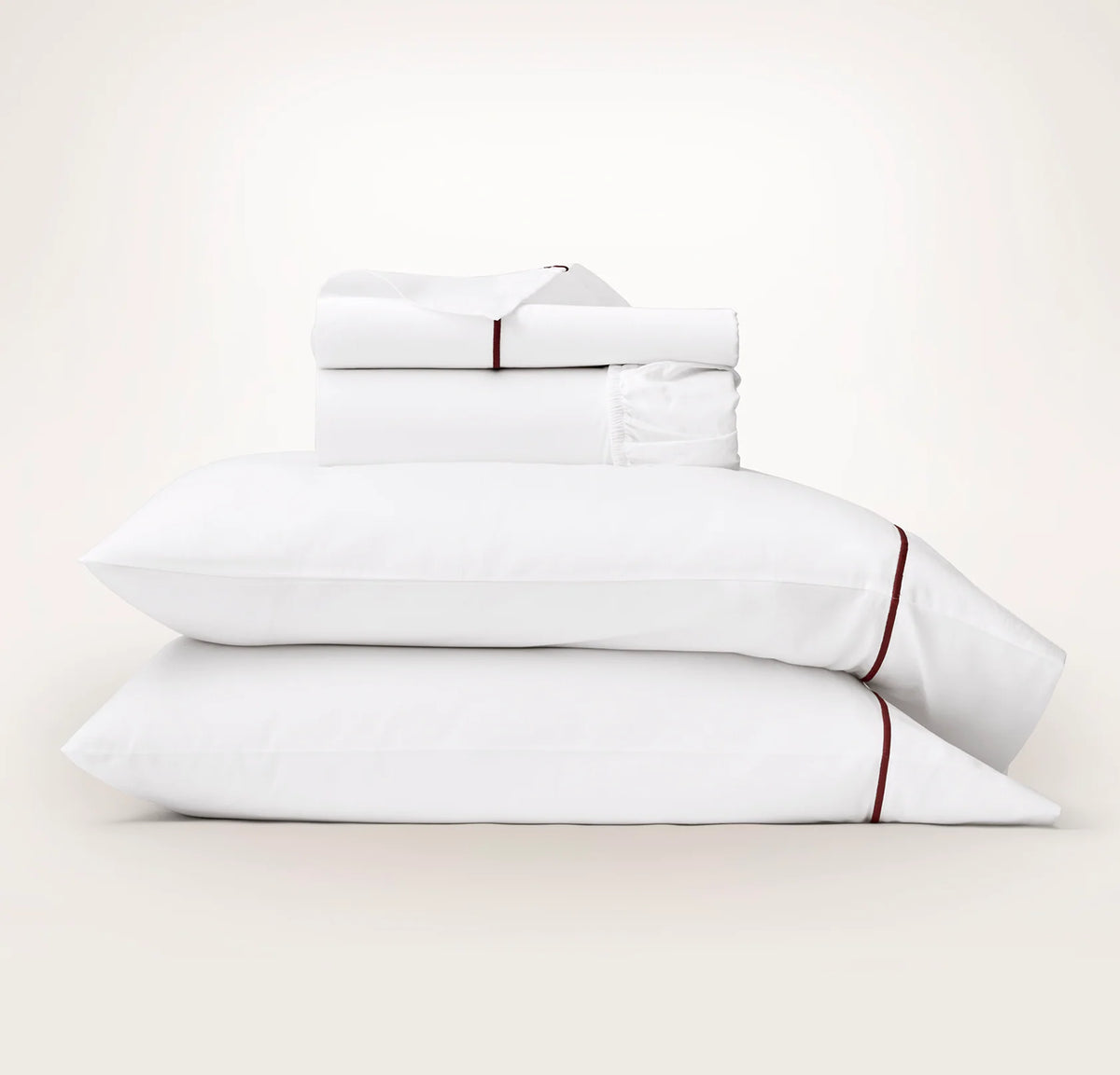 Signature Embellished Sheet Set - White/Holly Embroidered