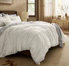 Signature Vintage Washed Duvet Set - Vintage White