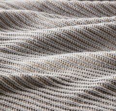 Sunday Knit Throw Blanket - Shore/Heathered Oatmeal
