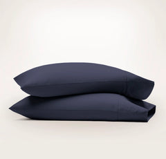Signature Hemmed Pillowcase Set - Coastal Navy