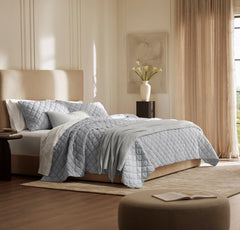 Signature Handstitched Cloud Comforter Set - Sky