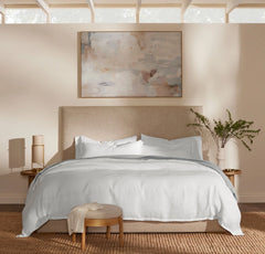 Linen Duvet Set - White
